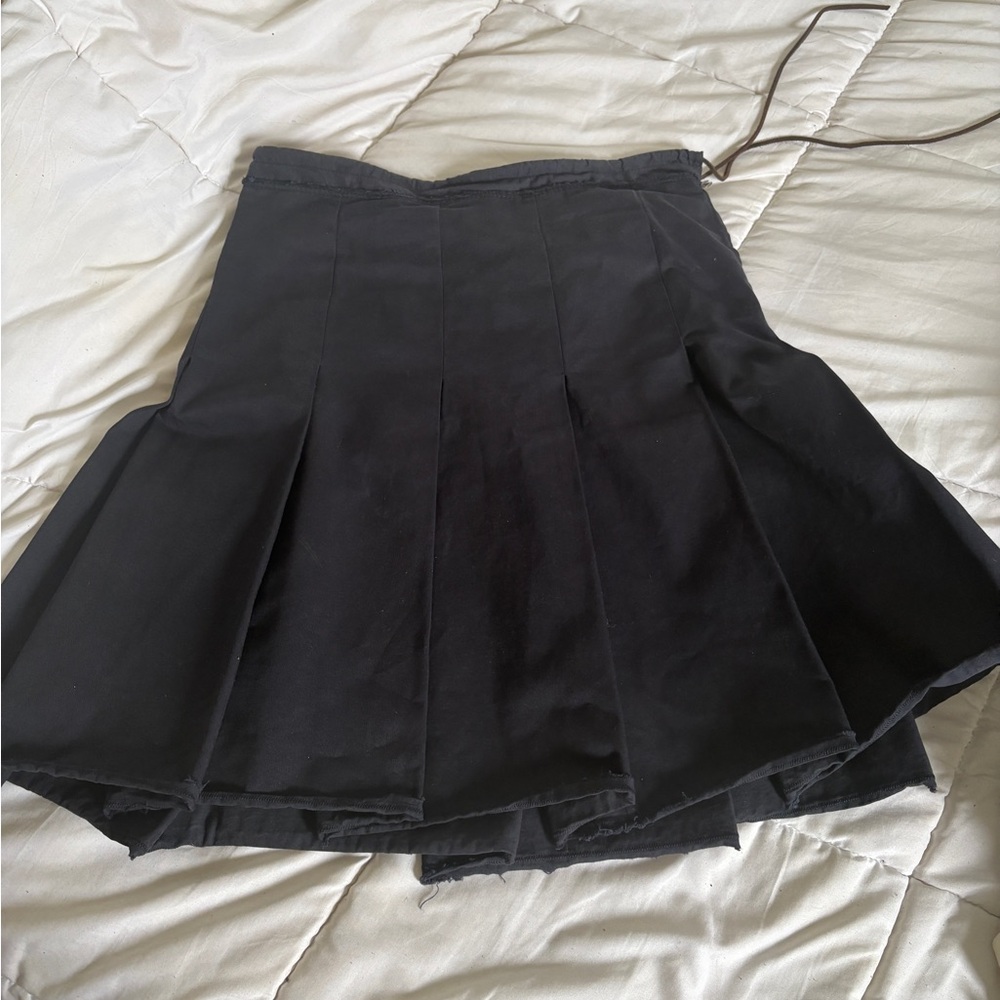 PRADA Vintage Pleated Navy Skirt